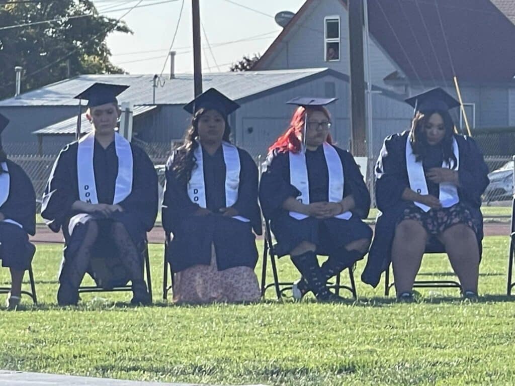 SkillSource Othello graduates attend their graduation ceremony in June.