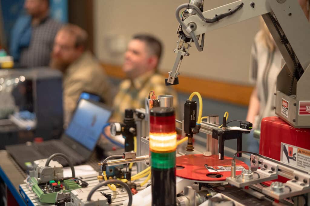 A machine being showcased at Big Bend Community College&#039;s Job Fair